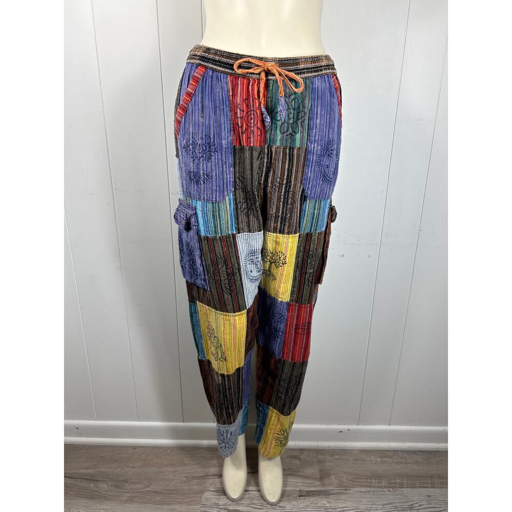 Rising International Boho Cargo Patchwork Cotton … - image 7